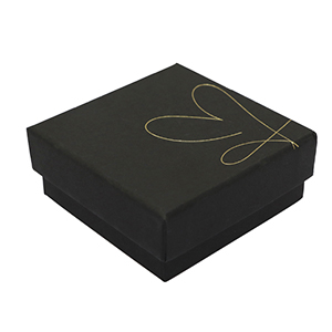 (Geschenk-)Box f&uuml;r Schmuck Heart Black