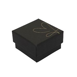 (Geschenk-)Box f&uuml;r Schmuck Heart Black