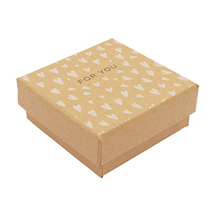 (Geschenk-)Box f&uuml;r Schmuck "for you" Brown