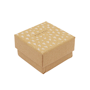 (Geschenk-)Box f&uuml;r Schmuck "for you" Brown