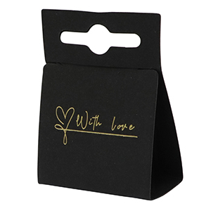 Karten f&uuml;r Schmuck "with love" Black