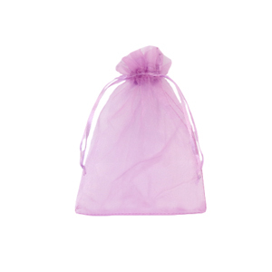 Organza Schmuck Beutel 7x9cm Magenta purple