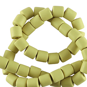 Perlen Polymer 6mm Light olive green