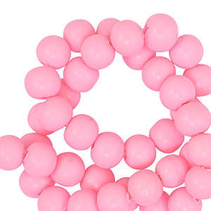 Perlen Polymer 6mm Pink