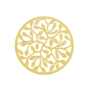 Anh&auml;nger aus Stainless Steel - Rostfreiem Stahl Bohemian 33mm Gold