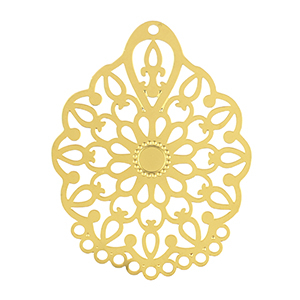 Anh&auml;nger aus Stainless Steel - Rostfreiem Stahl Bohemian Gold