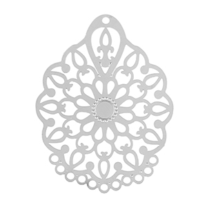 Anh&auml;nger aus Stainless Steel - Rostfreiem Stahl Bohemian Silver