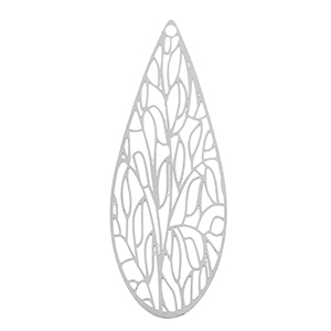 Anh&auml;nger aus Stainless Steel - Rostfreiem Stahl Bohemian Drop Silver