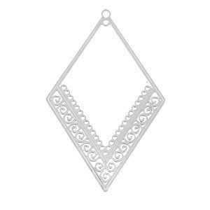Anh&auml;nger aus Stainless Steel - Rostfreiem Stahl Bohemian Rhombus Silver