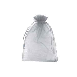 Organza Schmuck Beutel 7x9cm Light grey