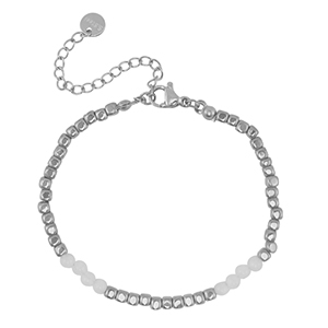 Stainless Steel - Rostfrei Stahl Armb&auml;nder Silver-white