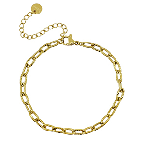 Stainless Steel - Rostfrei Stahl Armb&auml;nder Gold