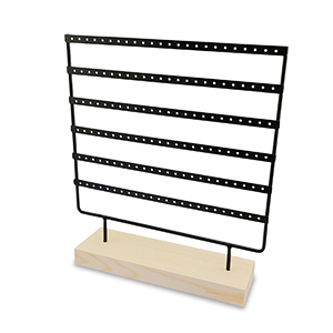 Schmuck Display f&uuml;r Ohrringe Natural-black