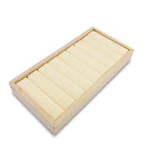 Schmuck Display f&uuml;r Ringe Natural-beige