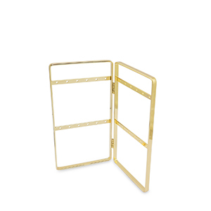 Schmuck Display f&uuml;r Ohrringe Gold