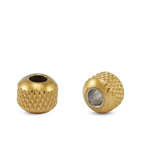 Perlen aus Stainless Steel - Rostfreiem Stahl 8mm Gold