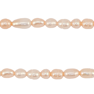 BQ S&uuml;&szlig;wasser Perlen Rice 4-7x4-5mm Peach rose
