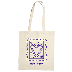 Leinentasche "Cozy season" Ecru beige