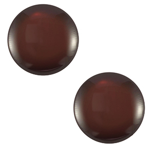 20 mm classic Polaris Elements Cabochon Lucido Cacao brown