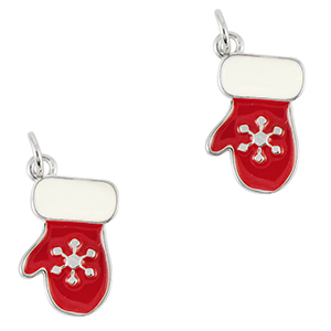 TQ Metall Brass Anh&auml;nger Glove Silver