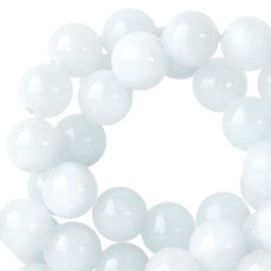 Naturstein Perlen Marmor 6mm Ultralight blue