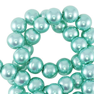 Glaswachs Perlen 8mm Mint green