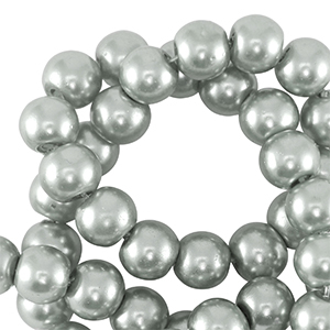 Glaswachs Perlen 6mm Silver