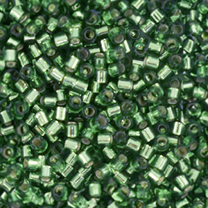 Miyuki Perlen 15/0 delica's Silver Lined Olive DBS1208