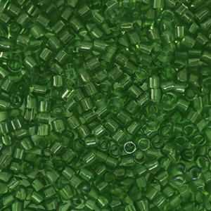 Miyuki Perlen 15/0 delica's Transparent Olive DBS1108