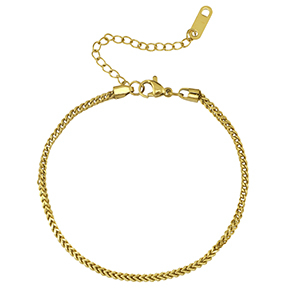 Stainless Steel - Rostfrei Stahl Armb&auml;nder Gold