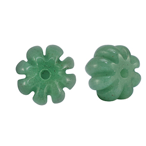 Perlen Naturstein Aventurinquarz Flower Green
