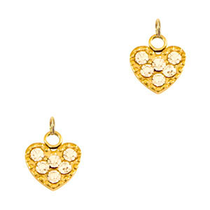 Anh&auml;nger aus Stainless Steel - Rostfreiem Stahl Heart Gold