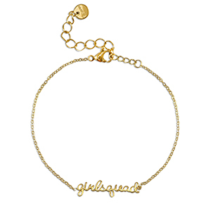 Stainless Steel - Rostfrei Stahl Armb&auml;nder ''girlsquad'' Gold