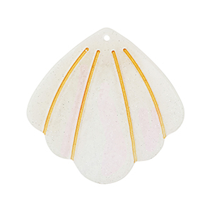 Anh&auml;nger aus Resin Shell Off white