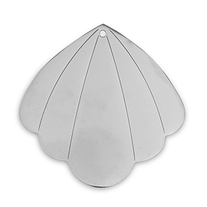 Anh&auml;nger aus Stainless Steel - Rostfreiem Stahl Shell Silver