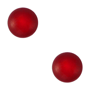 4 mm soft Polaris Elements Cabochons "Geburtssteine" Januar SS16 shiny Wine red