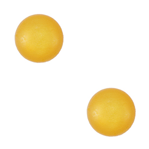 4 mm soft Polaris Elements Cabochons "Geburtssteine" November SS16 shiny Ochre yellow