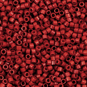 Miyuki Perlen 11/0 delica's Duracoat opaque dyed garnet red DB-2354