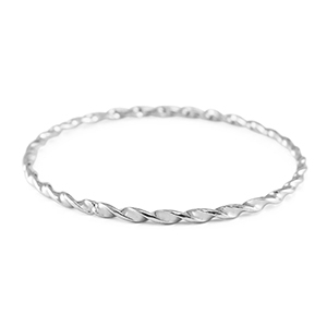 Stainless Steel - Rostfrei Stahl Armb&auml;nder Verdreht Silver