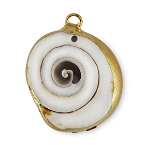 Anh&auml;nger Muschel Special Snail Ivory-gold