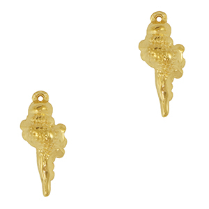 Anh&auml;nger aus Stainless Steel - Rostfreiem Stahl Shell Gold