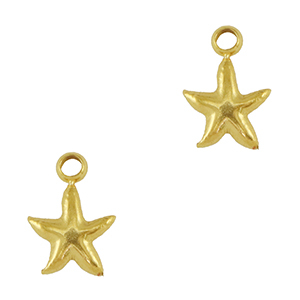 Anh&auml;nger aus Stainless Steel - Rostfreiem Starfish Gold