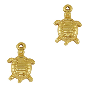 Anh&auml;nger aus Stainless Steel - Rostfreiem Turtle Gold
