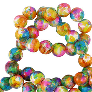Keramik Perlen 8mm Multicolor
