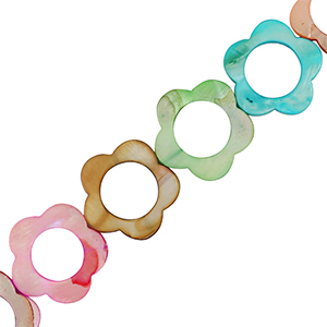 Perle Muschel Blume Multicolour