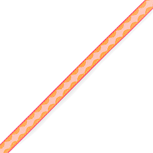 Schmucktextband Diamond Orange-light pink