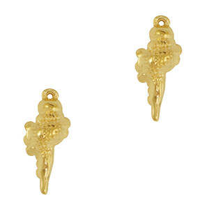 Anh&auml;nger aus Stainless Steel - Rostfreiem Stahl Shell Gold