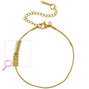 Stainless Steel - Rostfrei Stahl Armb&auml;nder Gold