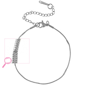 Stainless Steel - Rostfrei Stahl Armb&auml;nder Silver