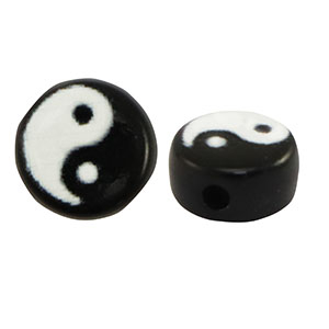 Acryl Buchstaben Yin & Yang Black-white